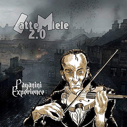 CD cover: sketched portrait of Niccolò Paganini playing the violin.