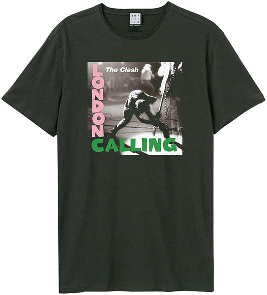 Clash - London Calling Amplified Xx Large Vintage Charcoal T Shirt