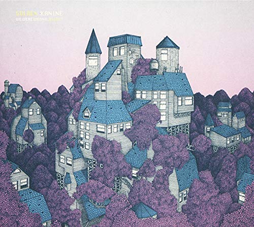 CD cover with illustration of a blue and grey castle in trees.