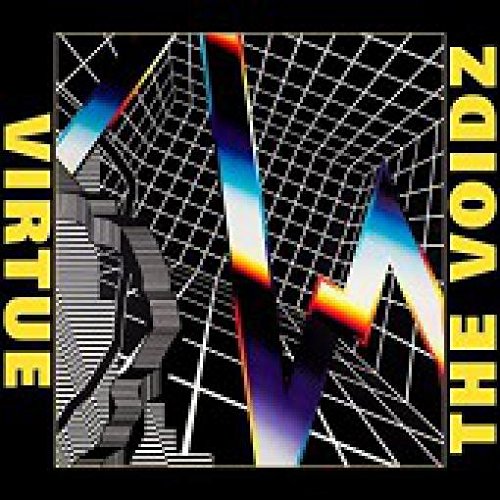 Album cover for Voidz’s “Virtue” featuring a geometric, digital design.