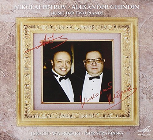 CD cover with a gold frame featuring two smiling men in tuxedos.