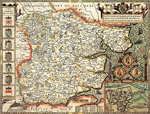 Essex Historical 1610 Map 1000 Piece Puzzle