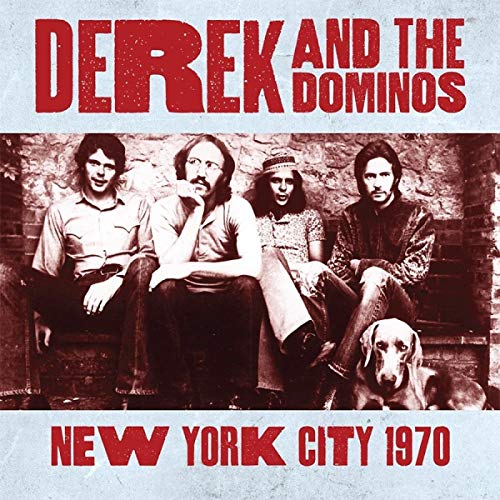 Derek and The Dominos album cover with band members and a dog.