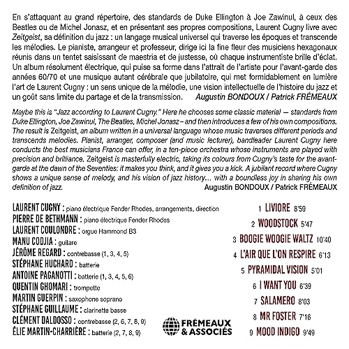 Laurent Cugny Tentet - Zeitgeist [CD]
