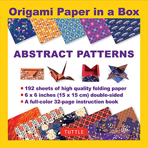 Origami Paper in a Box - Abstract Patterns: 192 Sheets of Tuttle Origami Paper: Origami Paper Printed With 10 Different Patterns: Book of 4 Projects: ... 32-page Instructional Book of 4 Projects