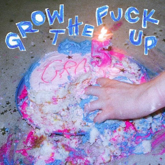 Various - Grow The Fuck Up (Twister - Cobalt Blue/White/Baby Blue Spokes Vinyl) (Indies) [VINYL]