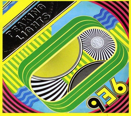 CD cover for Peaking Lights' "936" featuring swirling, colorful geometric shapes.