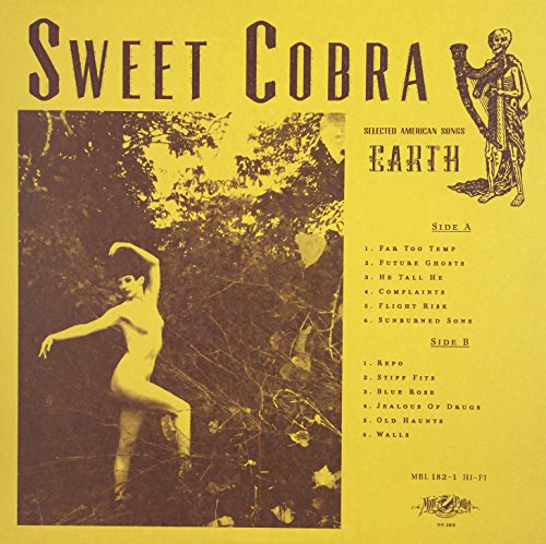 Yellow vinyl record cover with a woman dancing in foliage.
