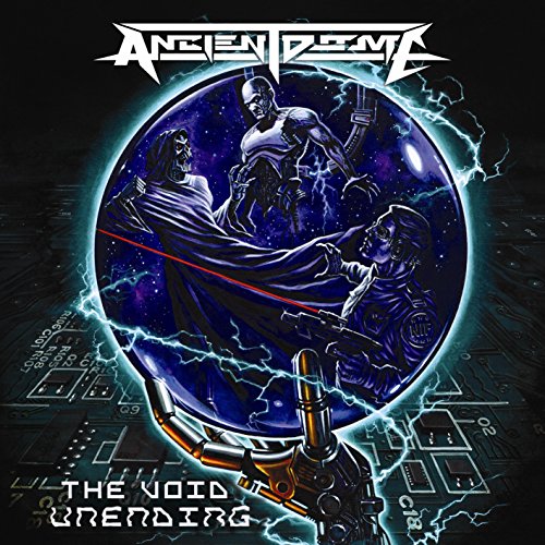 CD cover: robotic figures within a glowing, cosmic sphere.