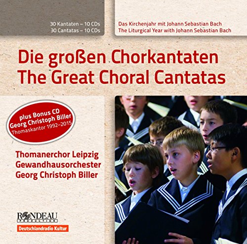 Various - Bach:Great Choral Cantatas [St Thomas's Boys Choir; Gewandhausorchester, Georg Christoph Biller] [RONDEAU PRODUCTION: ROP4046] [CD]