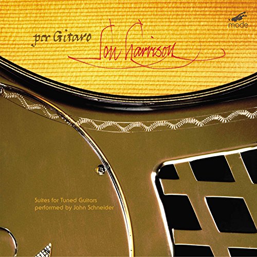 CD cover for "Por Gitaro" by Jon Harrison, featuring a guitar.