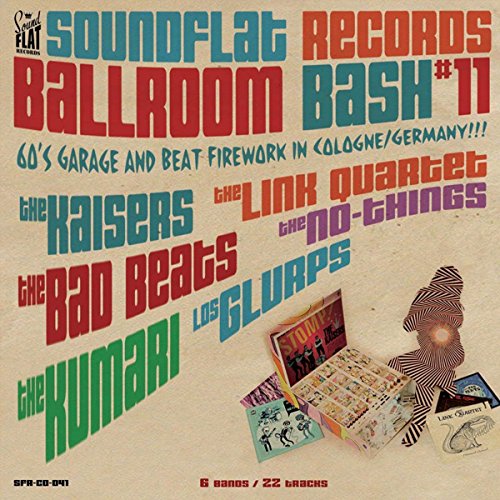 CD cover for “Soundflat Records Ballroom Bash #11” with colorful text and images.