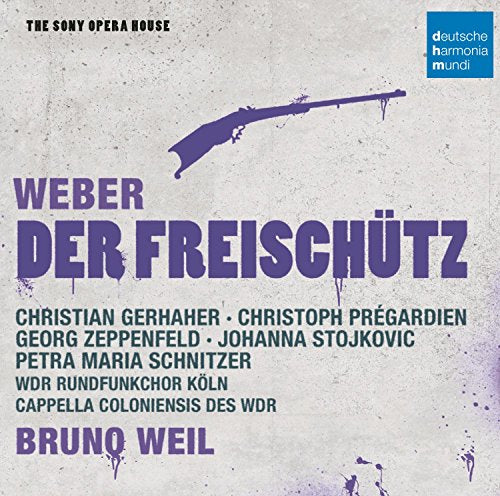 CDBCSCD cover for Weber's Der Freischütz featuring a purple silhouette of a rifle.