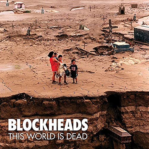 CD cover: children stand in a cracked, desolate landscape with graves.