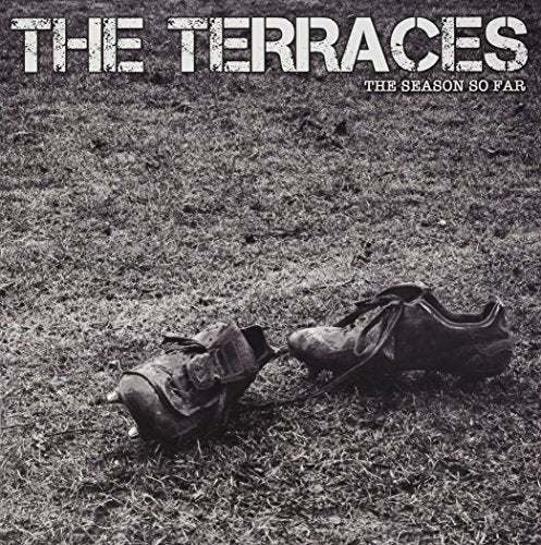 Album cover for The Terraces, featuring worn football boots on grass.