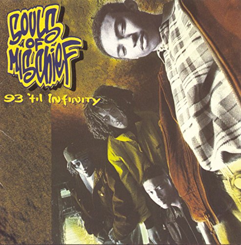 CD cover for Souls Of Mischief’s “93 ‘til Infinity” featuring four men.
