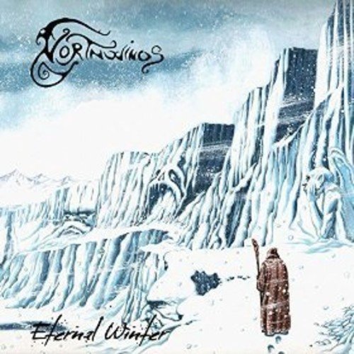 CD cover art: snowy mountains, a lone figure, and band logo "Northwinds".