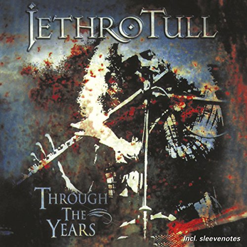 Jethro Tull "Through The Years" CD cover with flute and abstract art.
