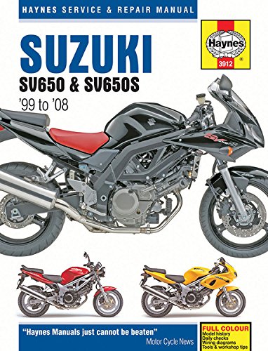 Suzuki SV650 & SV650S 1999 - 2008 (Haynes Service & Repair Manual)
