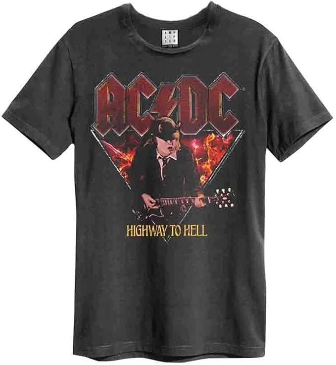 AC/DC Highway To Hell Amplified Vintage Charcoal X Large T Shirt
