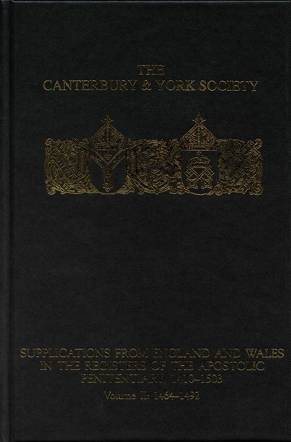 Supplications from England and Wales in the Registers of the Apostolic Penitentiary