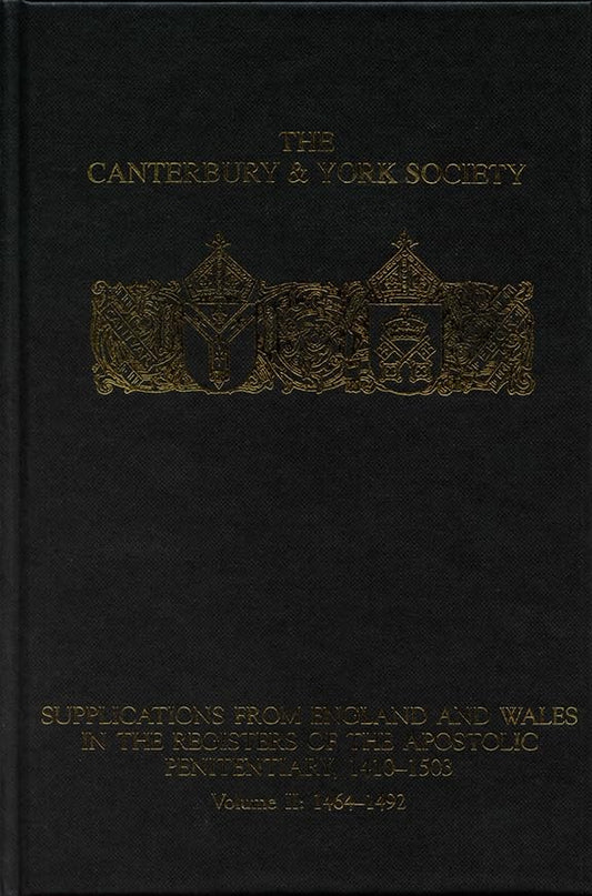 Supplications from England and Wales in the Registers of the Apostolic Penitentiary