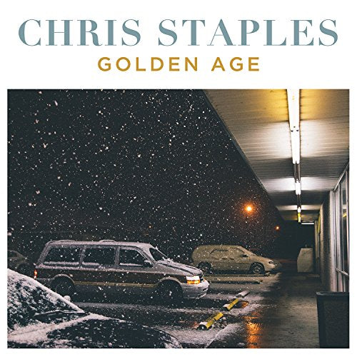 Chris Staples’ “Golden Age” CD cover with snowy street and cars.