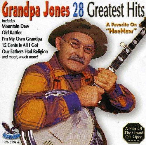 Grandpa Jones CD cover featuring a man with a banjo and cowboy hat.