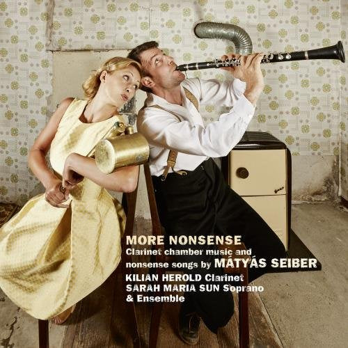 CD cover: couple with clarinet and vintage radio, text "More Nonsense".