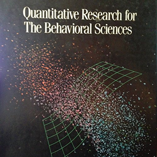 Quantitative Research for the Behavorial Sciences