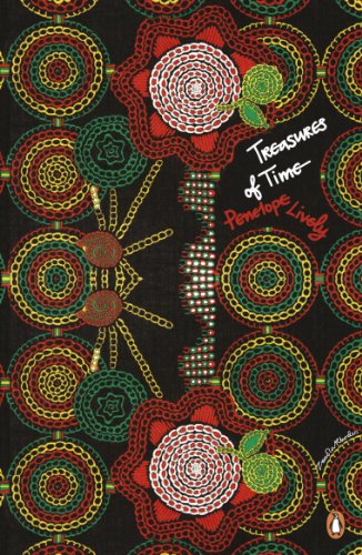 Book cover with colorful floral and circular patterns on black background.