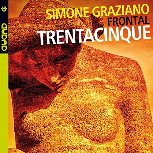 CD cover for “Trentacinque” by Graziano Simone, featuring a stone sculpture.