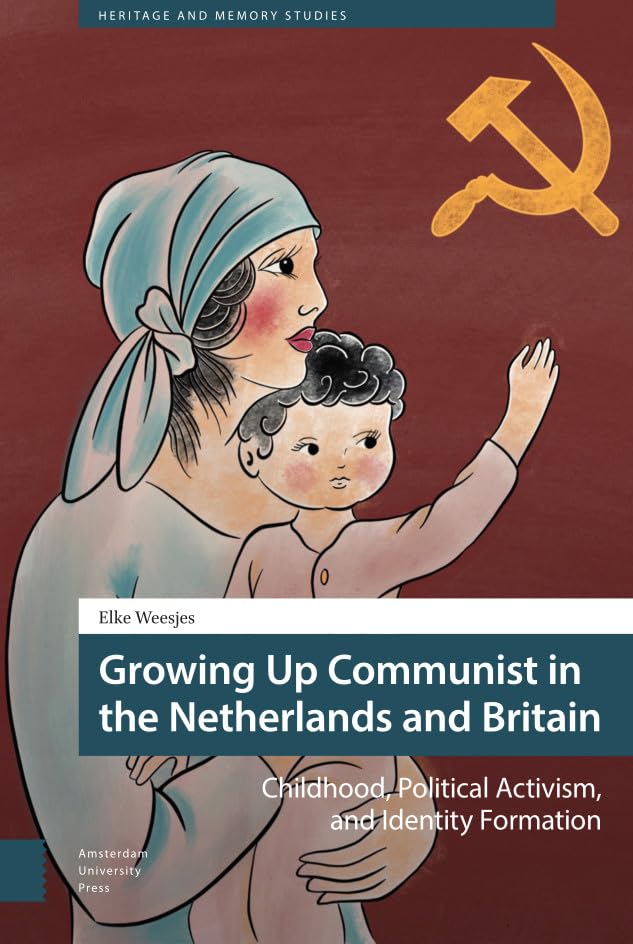 Book cover: mother and baby with a red hammer and sickle symbol.