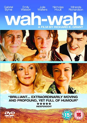 “Wah-Wah” DVD cover featuring portraits of Gabriel Byrne, Emily Watson, and others.