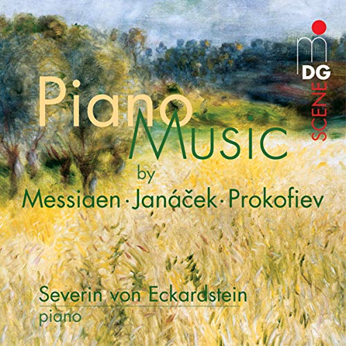 CD cover with golden wheat field and “Piano Music” text.