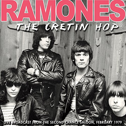 Ramones album cover, "The Cretin Hop," featuring the band in leather jackets.
