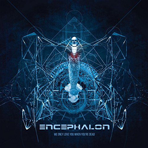 CD cover: Blue geometric design with a central skeletal figure.