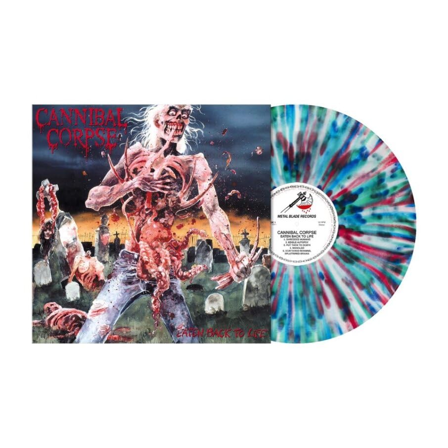 Cannibal Corpse - Eaten Back to Life (Blue, Green & Red Splatter) [Import] [VINYL]