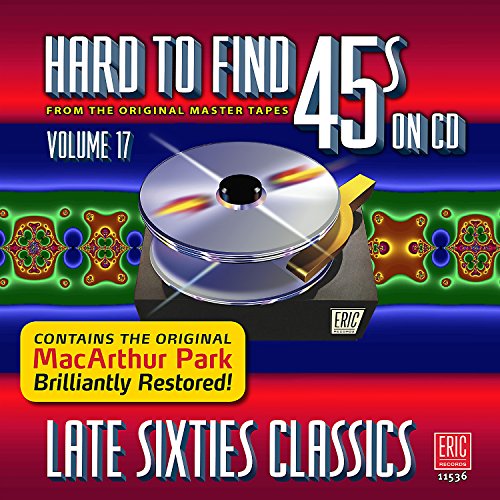 CD cover for “Hard To Find 45s On CD Volume 17” with a silver disc.
