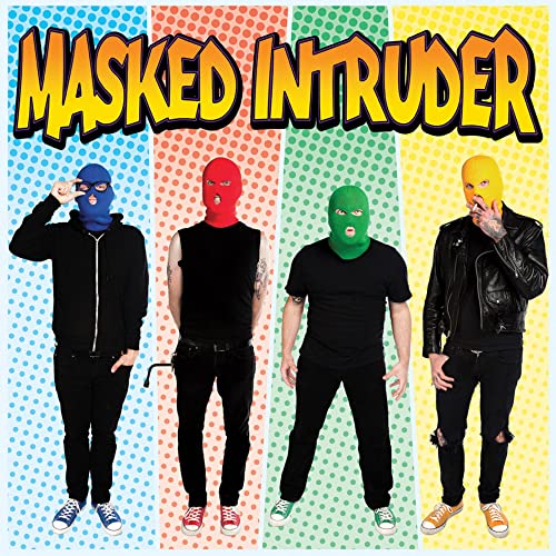 CD cover featuring four figures in ski masks, each a different color.