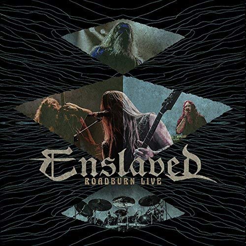 Enslaved Roadburn Live vinyl cover with band members and geometric design.
