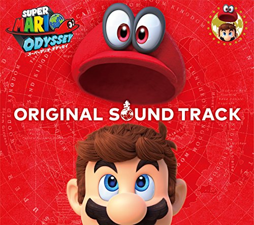 Super Mario Odyssey original soundtrack CD cover with Mario and Cappy.