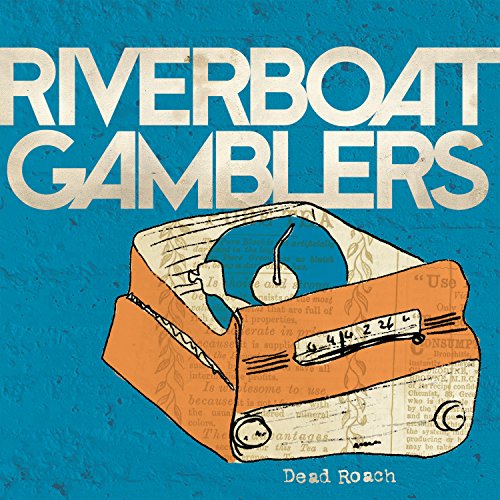 Red vinyl record cover for Riverboat Gamblers’ “Dead Roach” with insect art.