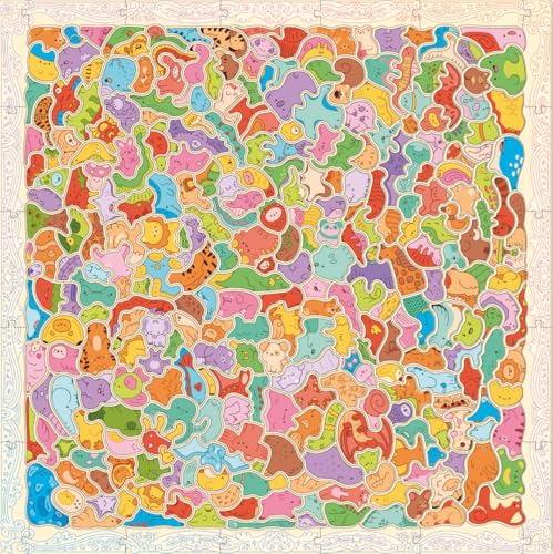 Kawaii Creatures : A Cute Cluster Puzzle: 300 shaped pieces