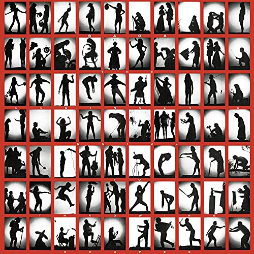 CD cover with a grid of black silhouette figures against red.