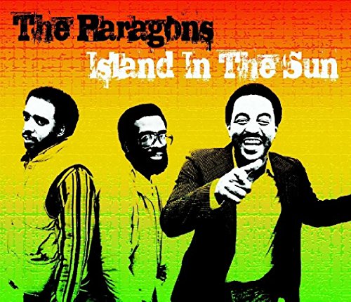 Three men in black and white against a rainbow background with text overlay.