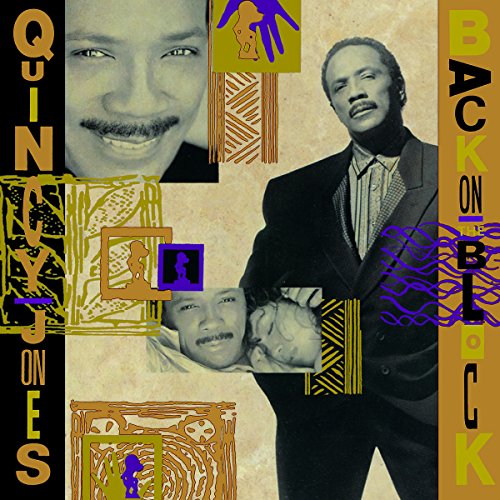 CD cover for Quincy Jones’ “Back On The Block” featuring portrait collage.