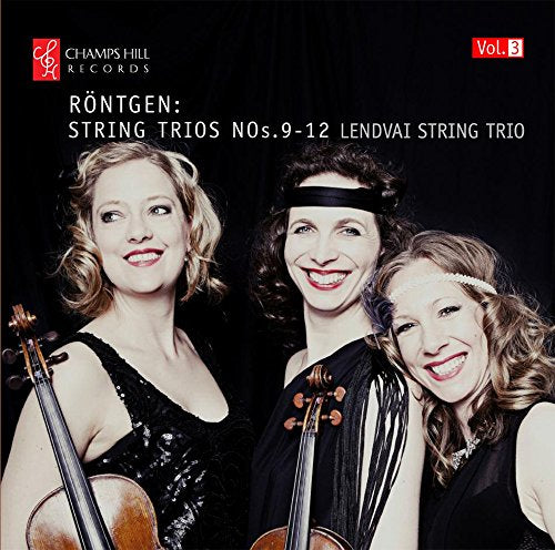 CD cover featuring three smiling women with string instruments.