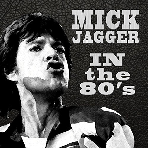 Black and white portrait of Mick Jagger for an 80s interview CD.