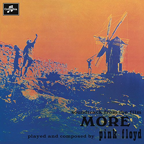 Pink Floyd’s “More” vinyl album cover with a windmill and figures.